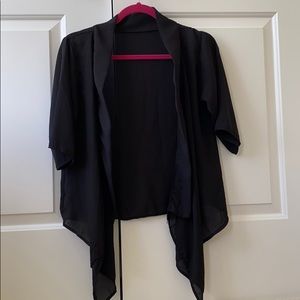 Black sheer cover up